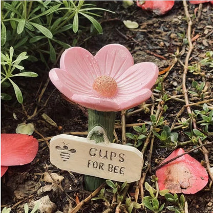 🔥Limited Sale 70% OFF🌸Flower-Shaped Ceramic Bee Watering Station🐝💧