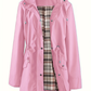 🧥Last Day 50% OFF🌧️Women's Checkered Lining Waterproof Windbreaker🍃🧥