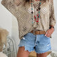 ⏰Last day sale 49% OFF🔥Hot Sale-Womens Bohemian-Inspired Beige Crochet Top with V-Neck