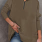 🎉2026 Hot Sale 60% OFF💞🔥Women's Half Zip Sweatshirt Hoodless Hoodie Stand Collar Top