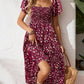 🌈2026 Summer Hot Sale 50% OFF!✨Square Neck Floral Midi Dress🌸