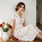 😍2026 NEW SALE-49% OFF😍Women's V-Neck Floral Print Dress with Twist Waist