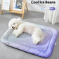 ⏰LAST DAY SALE ONLY￡7.99!!❄Pawchill™🇬🇧Pet Cooling Mat for Dogs & Cats 🐾  Naturally Cool Ice-Silk Pad • Breathable, Washable & Soft 🌿  For Floors, Sofas & Car Travel • Multiple Sizes • Gradient Colours ☀️🐶🐱