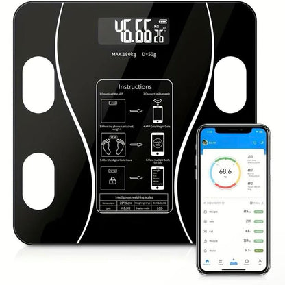 ⏳LAST DAY SALE 70% OFF🔥Smart BMI Digital Wireless Weight Scales with LCD Display