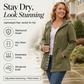 🧥Last Day 50% OFF🌧️Women's Checkered Lining Waterproof Windbreaker🍃🧥