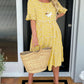 🏖️Summer Hot Sale 60% OFF💃Round Neck Polka Dot Print Midi Dress