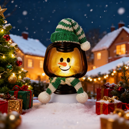 🎄Christmas Sale🎅🏻 - Buy 1 Get 1 Free⛄ Snowman Lantern with Hats and Scarves