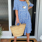 🏖️Summer Hot Sale 60% OFF💃Round Neck Polka Dot Print Midi Dress