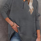🎉2026 Hot Sale 60% OFF💞🔥Women's Half Zip Sweatshirt Hoodless Hoodie Stand Collar Top