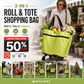 BIG SALE 50%OFF🛍️2-in-1 Foldable Shopping Cart – Carry More, Roll Easier