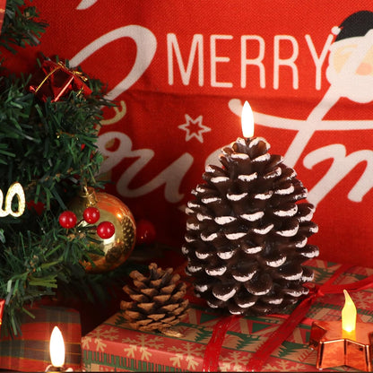 🔥HOT SALE 49% OFF -🎄Flameless LED Pine Cone Candles for Holiday Decor