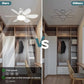 ⏳LAST DAY SALE 60% OFF🔥SmartBreez™ 40W LED Ceiling Fan Light – 20.5” Ultra-Quiet with Remote 🎯 | E27 + FREE B22 Adapter 🔌 | For Bedroom 😴, Kitchen 👩‍🍳 & Garage 🛠️ – UK Ready! 🇬🇧