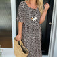 🏖️Summer Hot Sale 60% OFF💃Round Neck Polka Dot Print Midi Dress