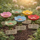 🔥Limited Sale 70% OFF🌸Flower-Shaped Ceramic Bee Watering Station🐝💧