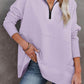 🎉2026 Hot Sale 60% OFF💞🔥Women's Half Zip Sweatshirt Hoodless Hoodie Stand Collar Top