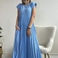 🔥Summer Limited Sale🔥Sleeveless pleated simple solid color dress