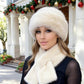 🎅CHRISTMAS SALE 70% OFF!🔥Fluffy Fur Bucket Hat Warm Winter Hat + Free Matching Scarf (Only 29 Left)⏰