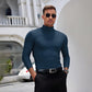 👕 60% OFF NOW!🔥 Men's High Neck Slim Fit T-Shirt - Stretchy & Breathable for Gym or Casual, Modern Style & Comfort 🏃‍♂️📦