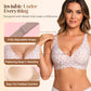 💕New Year Sale 70% Off💕 Jelly Wireless Womens Comfortable Wireless Bras Push Up Bralettes Seamless Tshirts Bras Deep V Everyday Bras