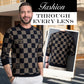 ⛄Winter Clearance⛄Men‘s Checkered Printed Mock Neck Thickened Pullover Sweater