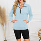 🎉2026 Hot Sale 60% OFF💞🔥Women's Half Zip Sweatshirt Hoodless Hoodie Stand Collar Top