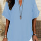 🔥Last Day-60% OFF🔥Fashion Loose Solid Color Short Sleeve Top