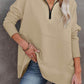 🎉2026 Hot Sale 60% OFF💞🔥Women's Half Zip Sweatshirt Hoodless Hoodie Stand Collar Top
