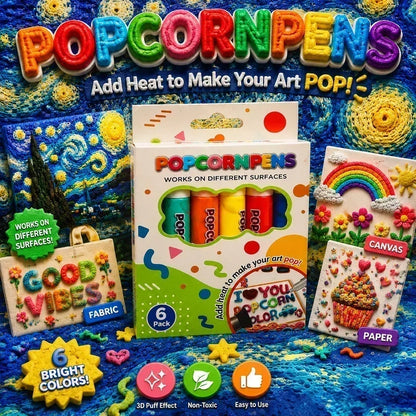🎁59% OFF🔮Magic Pen – Draw 3D with one stroke!🎄 DIY Bubble Popcorn Drawing Pens 🔥