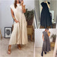 🔥Summer Limited Sale🔥Sleeveless pleated simple solid color dress