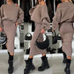 💃HOT SALE 49% OFF🍂🌟Chic & Cozy! Women's Sweatshirt + Sleeveless Dress 2-Piece Set