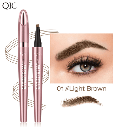 💞BUY 1 GET 1 FREE✨💧 Waterproof Micro-Fork Eyebrow Pencil, Long-Lasting Brow Pen for Natural Hair-Like Strokes