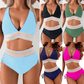 ⏰Last Day Promotion - 2025 High Waisted Tummy Control Color Block Bikini Sets