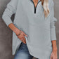 🎉2026 Hot Sale 60% OFF💞🔥Women's Half Zip Sweatshirt Hoodless Hoodie Stand Collar Top