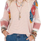 🍂Autumn Sales 49% OFF🔥Women's Batwing 3/4 Sleeve Stripe Patchwork Blouse
