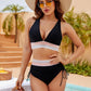 ⏰Last Day Promotion - 2025 High Waisted Tummy Control Color Block Bikini Sets