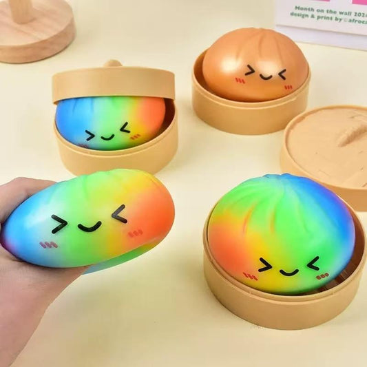 🎁Last Day 50% OFF🔥Glitter Dumpling Squishy Steamer Blind Box Surprise Squeeze Fun
