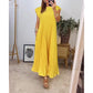 🔥Summer Limited Sale🔥Sleeveless pleated simple solid color dress