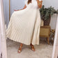 🔥Summer Limited Sale🔥Sleeveless pleated simple solid color dress