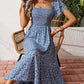 🌈2026 Summer Hot Sale 50% OFF!✨Square Neck Floral Midi Dress🌸