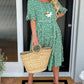 🏖️Summer Hot Sale 60% OFF💃Round Neck Polka Dot Print Midi Dress