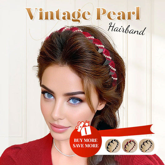 💥Only £2.2 each💥Vintage High Cranium Artificial Pearl Hairband