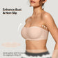 💖LAST DAY SALE 70% OFF!!💞Womens Strapless Bras Push Up Bandeau Bra Non Slip Wireless Supportive Padded Bras Seamless Comfortable Tube Jelly Bra