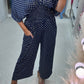 🔥HOT SALE  💝Polka Dot Printed Elastic Waist Jumpsuit