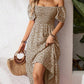 🌈2026 Summer Hot Sale 50% OFF!✨Square Neck Floral Midi Dress🌸