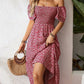 🌈2026 Summer Hot Sale 50% OFF!✨Square Neck Floral Midi Dress🌸