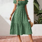 🌈2026 Summer Hot Sale 50% OFF!✨Square Neck Floral Midi Dress🌸