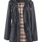 🧥Last Day 50% OFF🌧️Women's Checkered Lining Waterproof Windbreaker🍃🧥