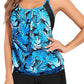 🏖️🩱2026 Hot Sale 70% OFF🌼Sexy Leopard Cross Back Two-Piece Tankini Swimsuit