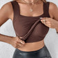 🏆Last Day Special Price ￡9.99!!💐Women's U Neck Tank Tops with Built-In Bra