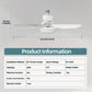 ⏳LAST DAY SALE 60% OFF🔥SmartBreez™ 40W LED Ceiling Fan Light – 20.5” Ultra-Quiet with Remote 🎯 | E27 + FREE B22 Adapter 🔌 | For Bedroom 😴, Kitchen 👩‍🍳 & Garage 🛠️ – UK Ready! 🇬🇧